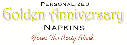 Golden Anniversary Napkins
